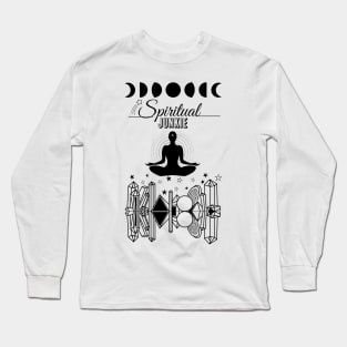 Spiritual Junkie Moon Meditation Long Sleeve T-Shirt